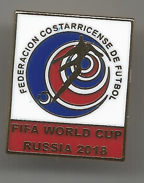 Badge Costa Rica Russia 2018 red
